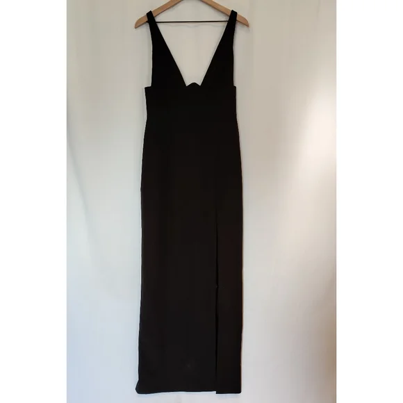 Meshki NWT Women Black Lillian Gown Dress - Picture 3 of 12